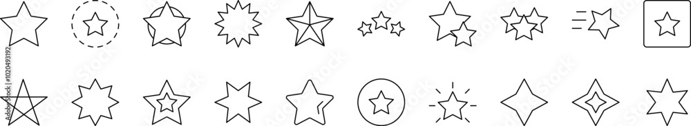Star Outline Image Collection. Editable Stroke. Perfect for Infographics, Articles, Books, Flyers, Banners Star Outline Image Collection. Editable Stroke. Perfect for Infographics, Articles, Books, Flyers, Banners