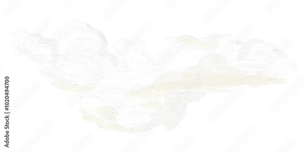 Obraz premium Abstract cloud png transparent background