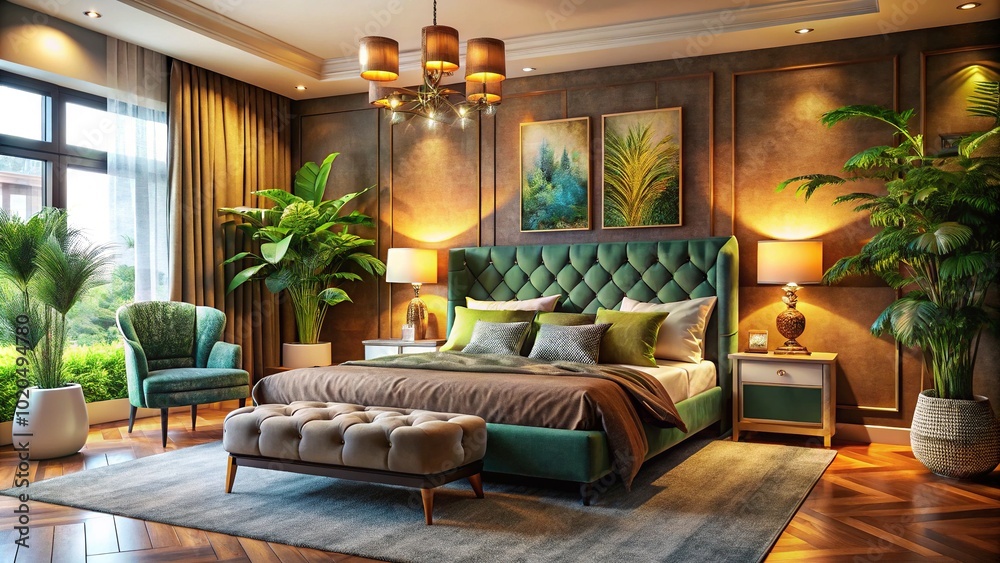 Stylish Bedroom Interior Design with Cozy Couches and Elegant Bed Set for Modern Living Spaces Stylish Bedroom Interior Design with Cozy Couches and Elegant Bed Set for Modern Living Spaces