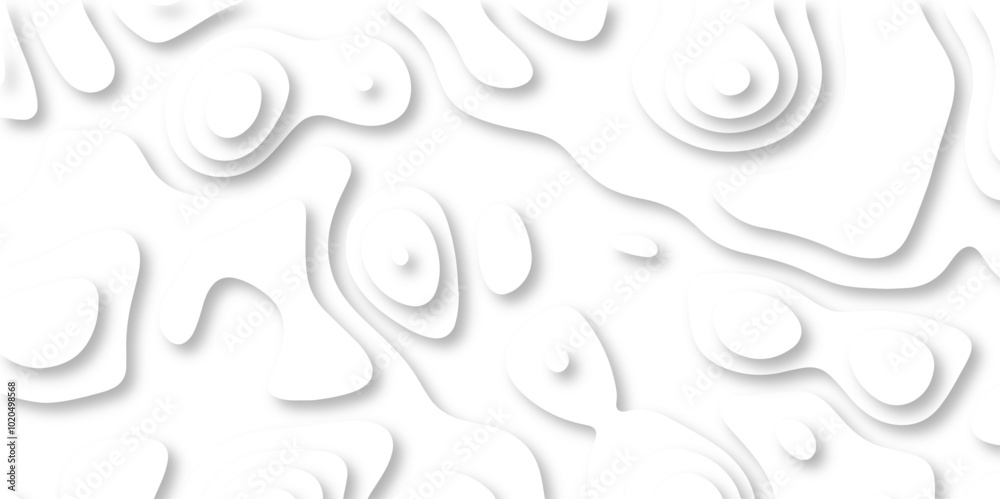 paper cut 3d render topography abstract, beautiful white Background. geometric map relief texture with curved layers and shadow. Realistic papercut decoration textured with wavy vector design. paper cut 3d render topography abstract, beautiful white Background. geometric map relief texture with curved layers and shadow. Realistic papercut decoration textured with wavy vector design.