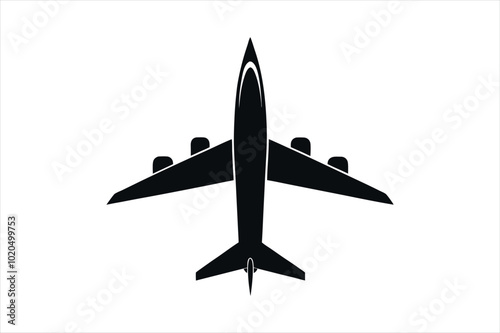 airplane isolated on white background