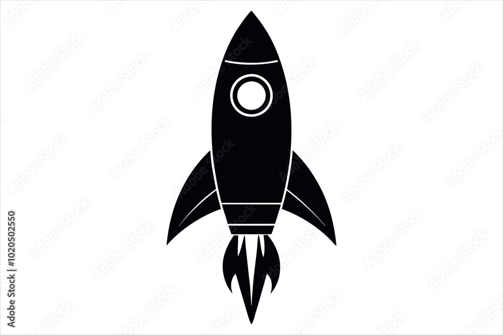 rocket vector isolated on white background rocket vector isolated on white background