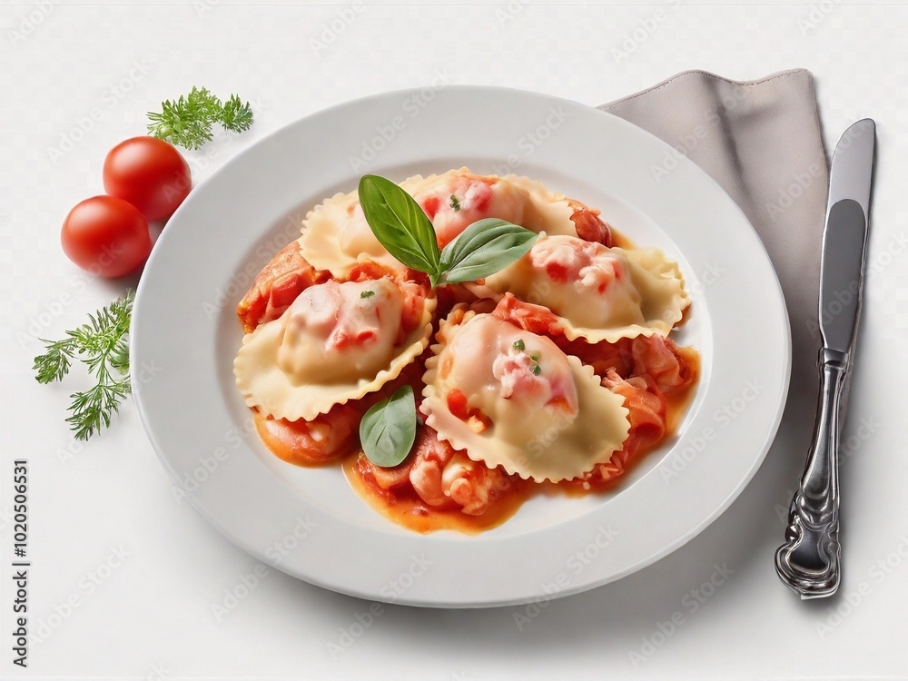 Decadent Lobster Ravioli with Tomato Cream Sauce Decadent Lobster Ravioli with Tomato Cream Sauce