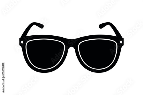 sunglass silhouette vector