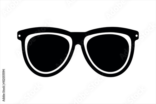 sunglass silhouette vector