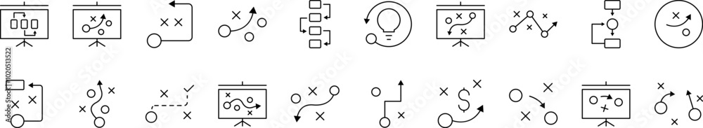 Algorithm, Scheme and Infographics Simple Icon Collection. Editable Stroke. Perfect for Infographics, Articles, Books, Flyers, Banners Algorithm, Scheme and Infographics Simple Icon Collection. Editable Stroke. Perfect for Infographics, Articles, Books, Flyers, Banners
