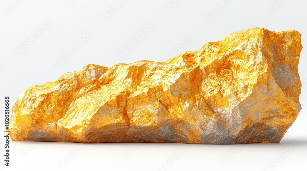 Yellow Gold Crystal Stone Yellow Gold Crystal Stone