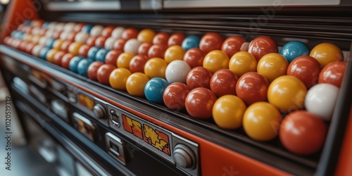 Vibrant Bubble Gum Machine, Candy Selection