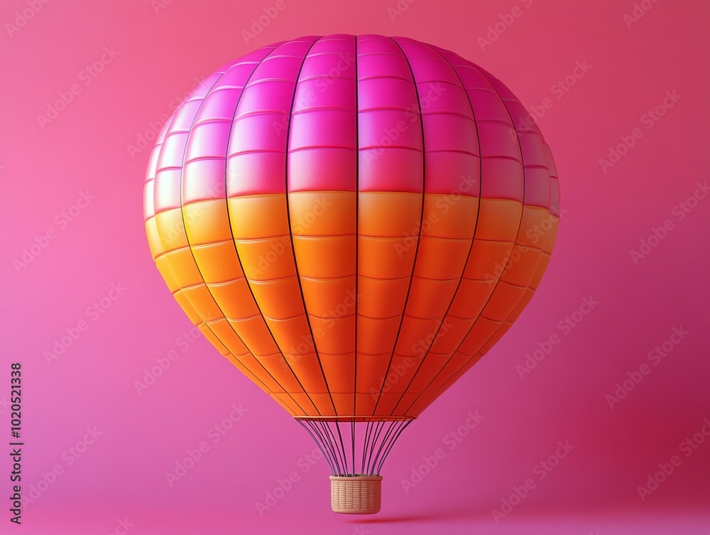 Naklejka premium Vibrant Hot Air Balloon