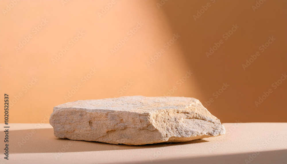 Blank product podium. Minimal scene mockup with beige stone, product podium with copy space, promotions, cosmetic product showcases. copy space Blank product podium. Minimal scene mockup with beige stone, product podium with copy space, promotions, cosmetic product showcases. copy space