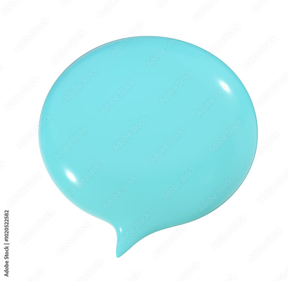 Blank blue bubble speech 3d on png transparent background. Blank blue bubble speech 3d on png transparent background.