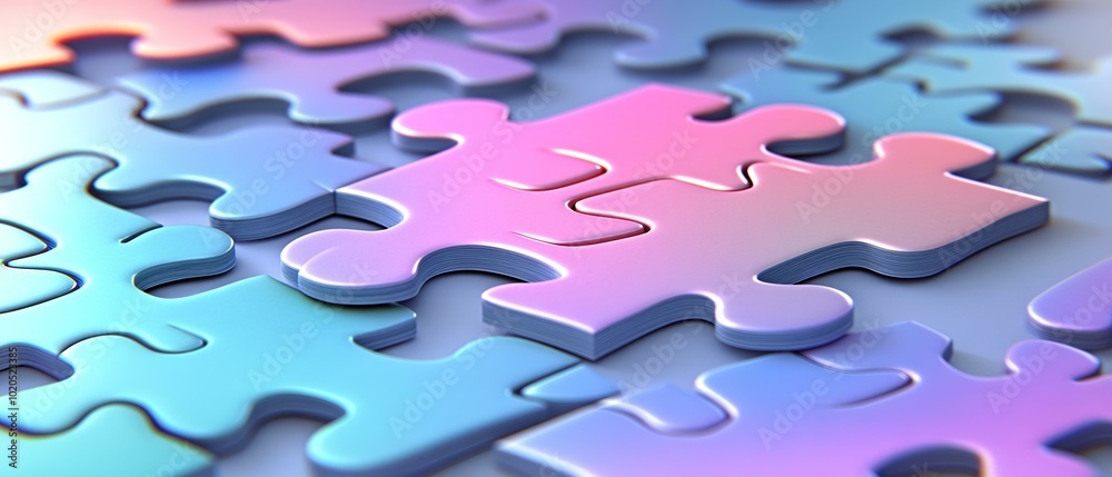 Puzzle Pieces, Assembled with Diversity and Color