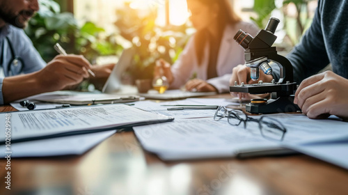 Collaborative Research in Action: Microscopy and Document Review in a Modern Scientific Workspace