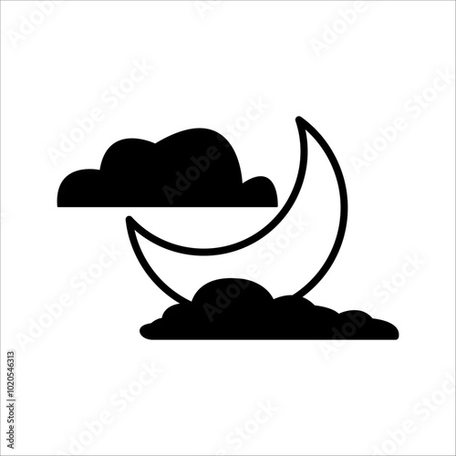 clear night icon - From weather forecast icon, Climate and Meteorology, widget icon