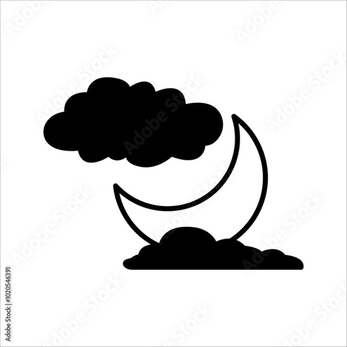 clear night icon - From weather forecast icon, Climate and Meteorology, widget icon