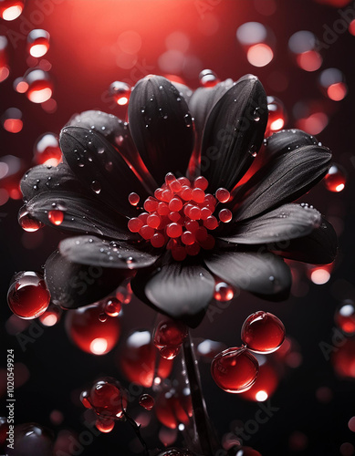 red and black background