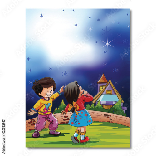 Twinkle Twinkle Little Star English Rhymes Design