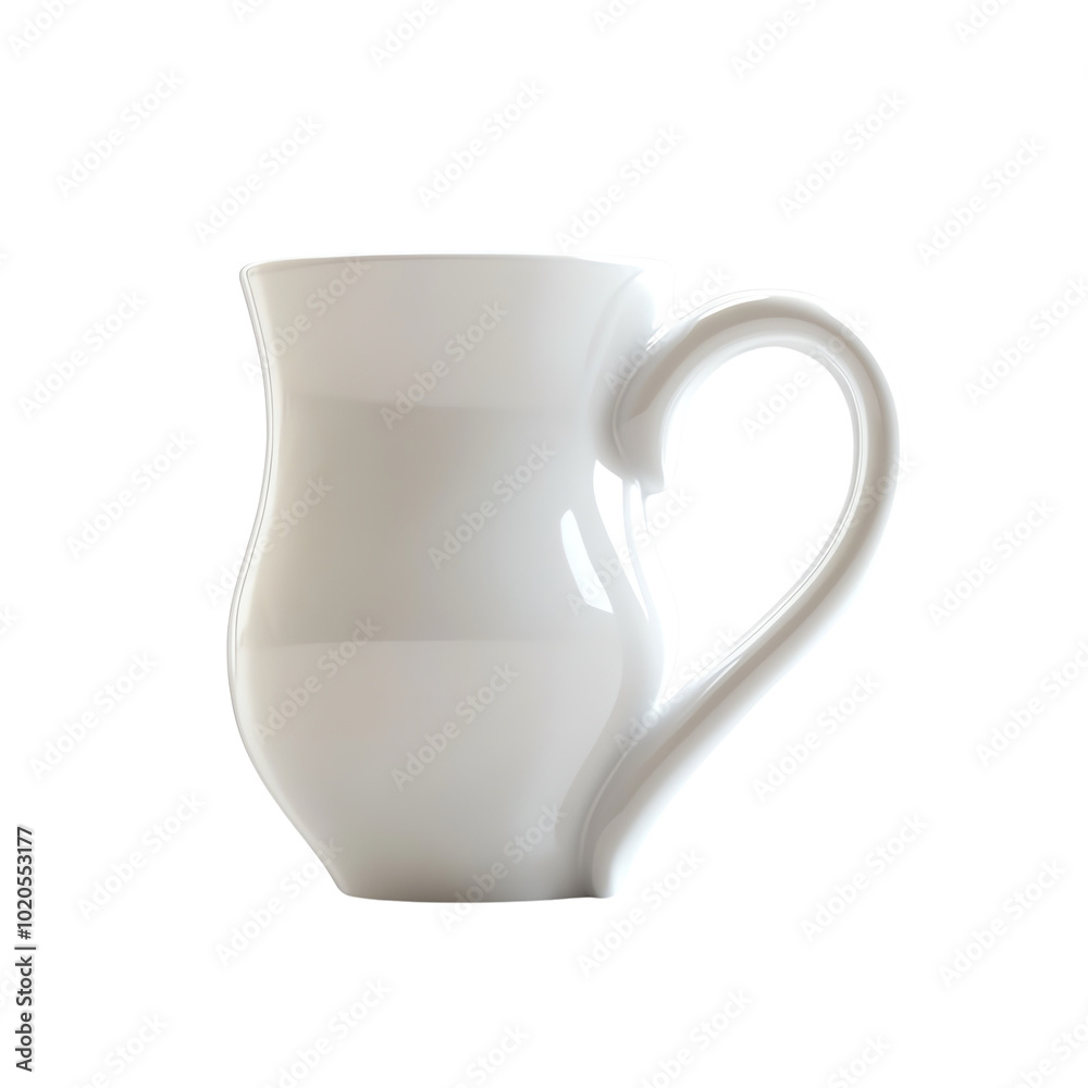 White ceramic mug, white isolate background White ceramic mug, white isolate background
