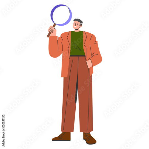 Diversity Businessman. Flat Vector Illustration