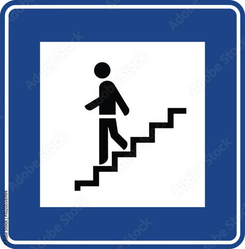 Pedestrian underpass, Road signs in Turkey. Standard traffic signs on Turkish highways. (Turkish: Karayollari standart trafik isaret levhalari, Bilgi isaretleri)