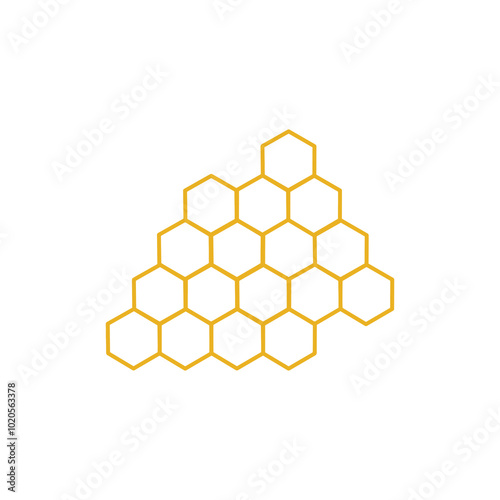 honey comb icon. vector file