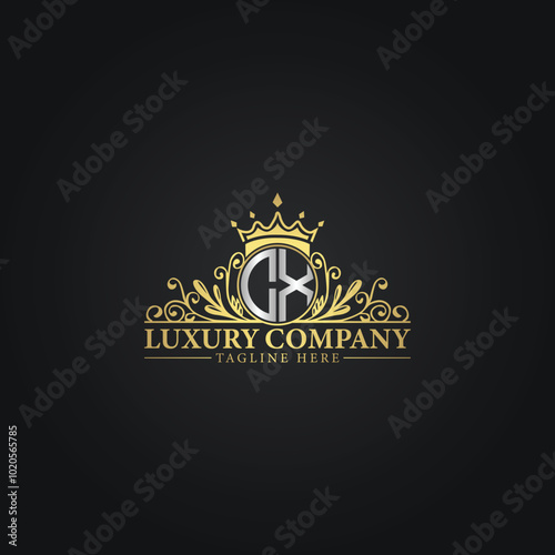 Elegant Gold Crest Logo for Premium Brands