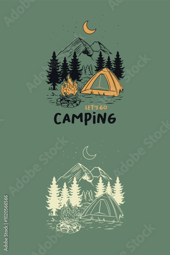 High quality outdoor camping hike 