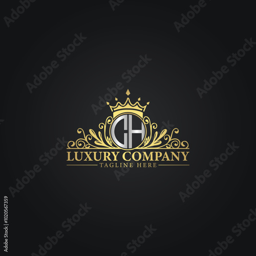 Elegant Gold Crest Logo for Premium Brands