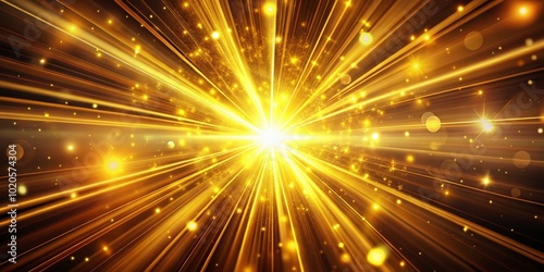 A stunning visual loop showcases golden rays that intertwine dynamically, radiating energy and crafting an engaging