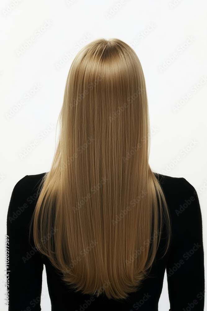 Naklejka premium woman with long hair