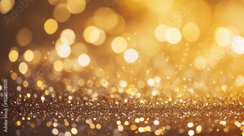 The Shimmering Golden Bokeh Effect
