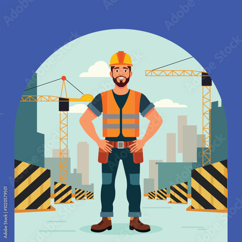 Bringing Hard Work to Life with Construction Worker Vector Art