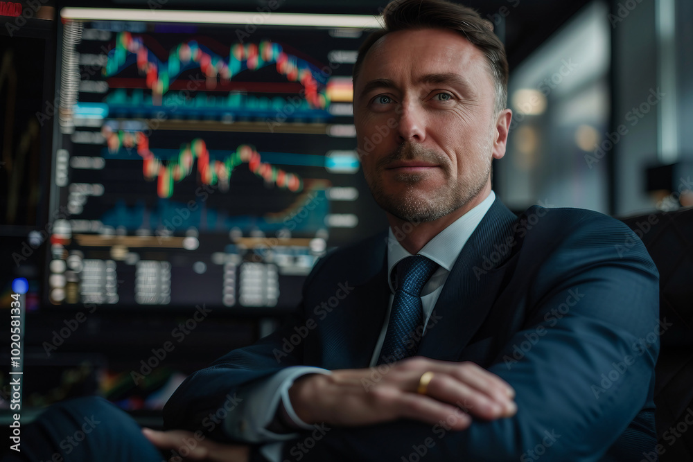 Rich man business boss created with generative AI Rich man business boss created with generative AI