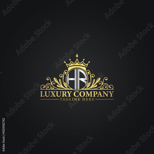 Elegant Gold Crest Logo for Premium Brands