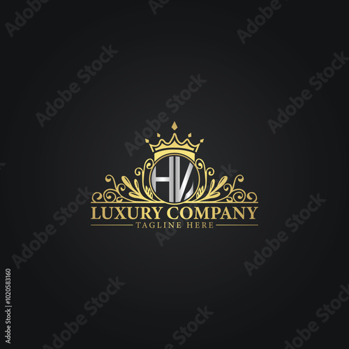 Elegant Gold Crest Logo for Premium Brands