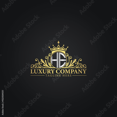 Elegant Gold Crest Logo for Premium Brands