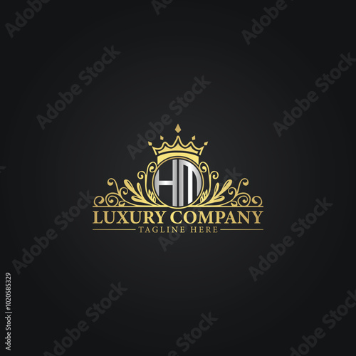 Elegant Gold Crest Logo for Premium Brands