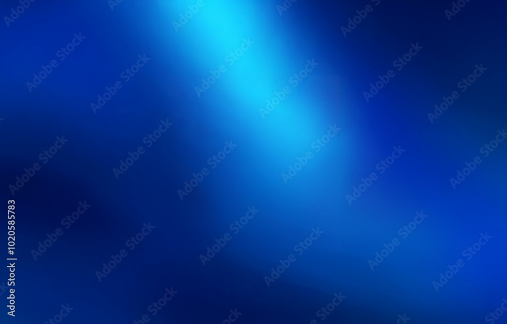 Obraz premium A blurred blue gradient background with a brighter area in the center.