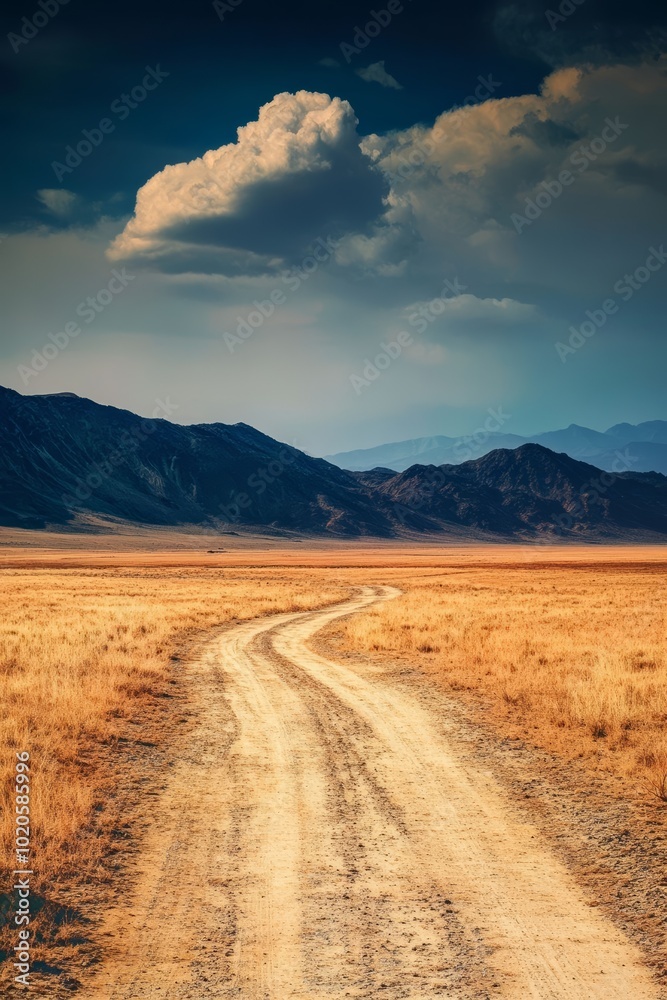 road in the desert road in the desert