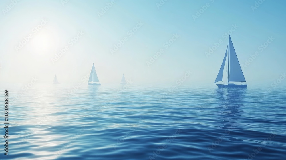 Fototapeta premium sailboat in the sea