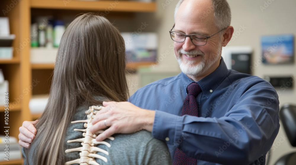 Embracing Care: A Chiropractic Interaction Focused on Spinal Health and Patient Comfort