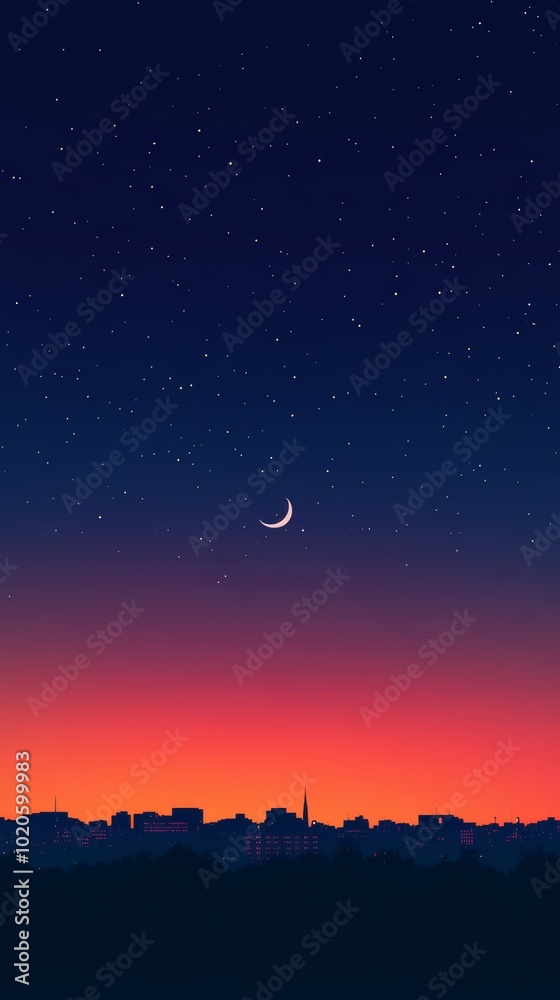 Obraz premium night view of the city