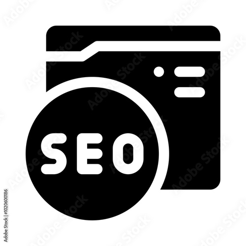 SEO glyph icon