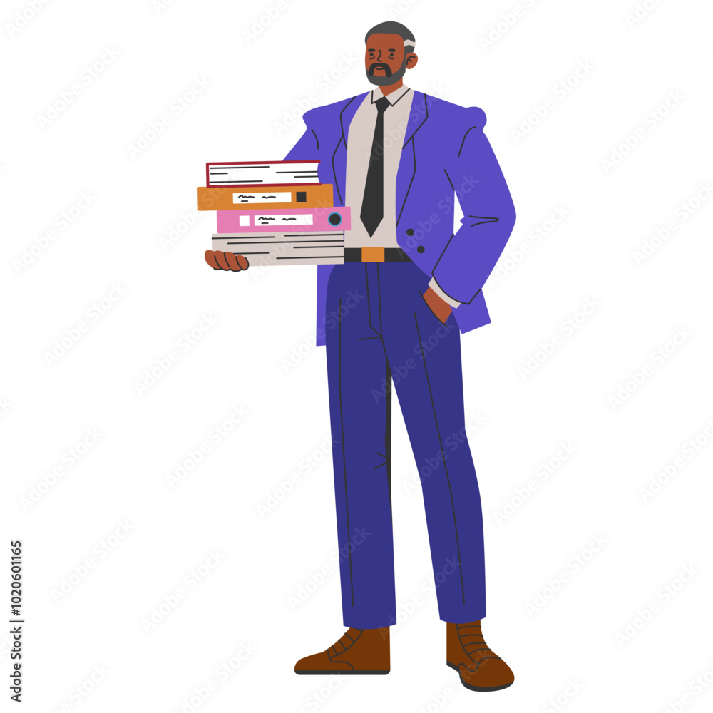 Diversity Businessman. Flat Vector Illustration Diversity Businessman. Flat Vector Illustration