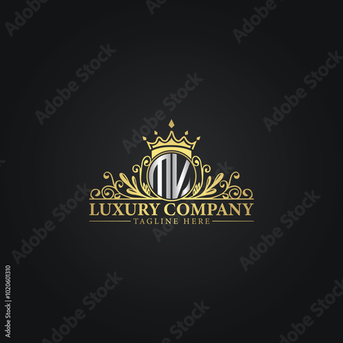 Elegant Gold Crest Logo for Premium Brands