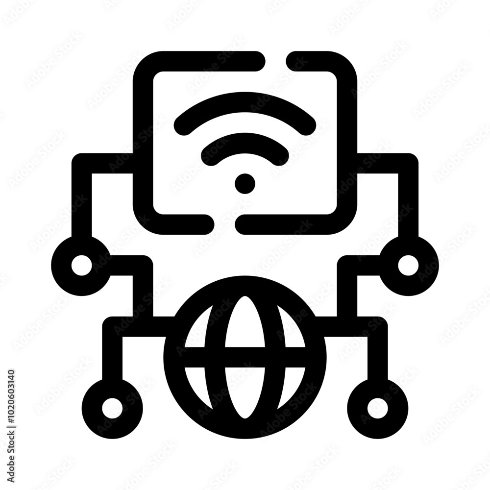 Network Connections line icon Network Connections line icon