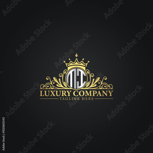 Elegant Gold Crest Logo for Premium Brands