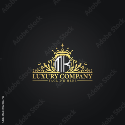 Elegant Gold Crest Logo for Premium Brands