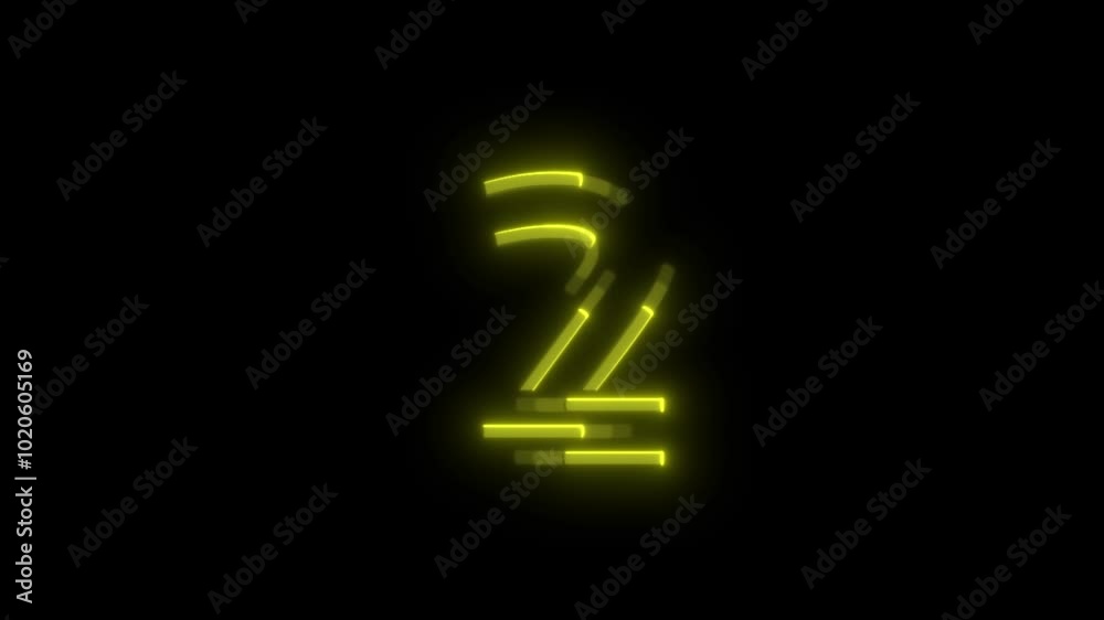 Glowing alphabet 2 reveal animation Glowing alphabet 2 reveal animation
