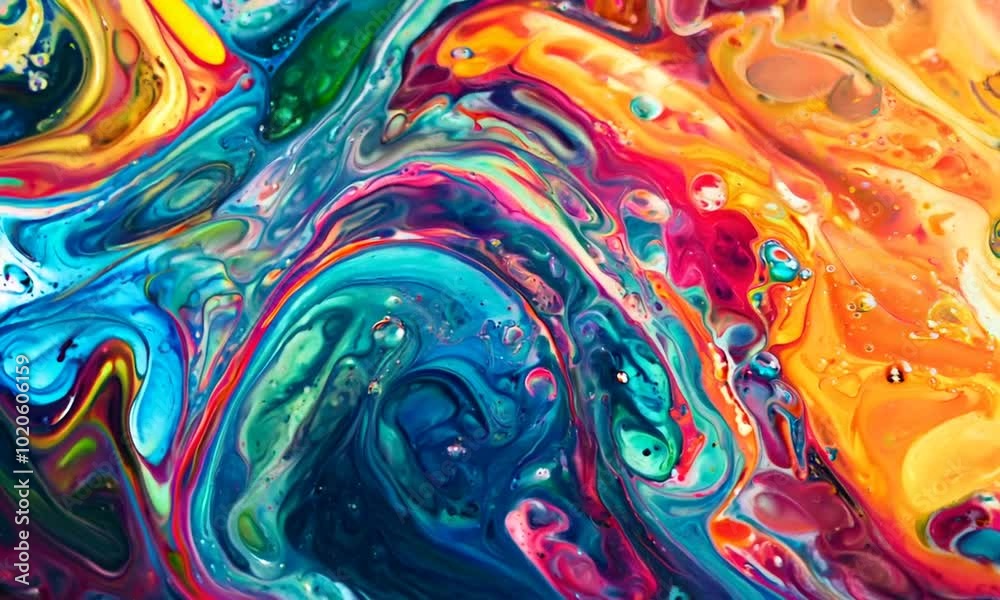 Abstract Swirls of Vibrant Colors Abstract Swirls of Vibrant Colors